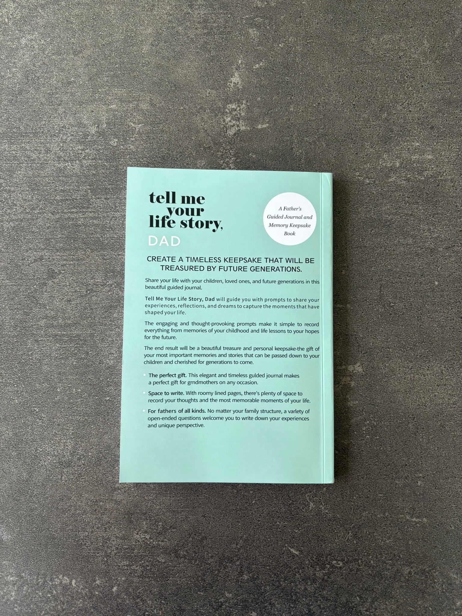 "Tell me your Story" Memory Journal